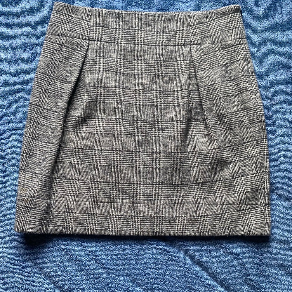 Classic Gray Plaid Women's Skirt